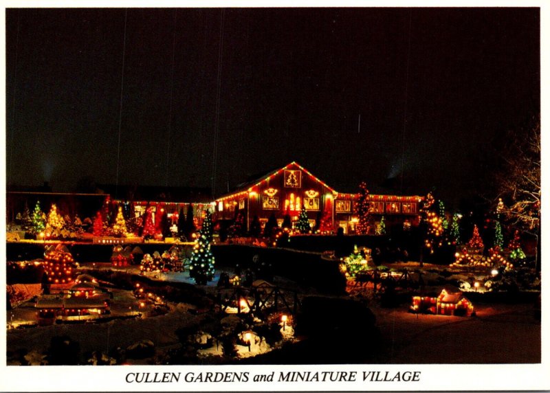 Canada Ontario Whitby Cullen Gardens and Miniature Village At Christmas Season