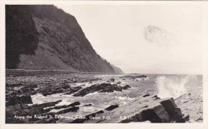 Canada Quebec Gaspe Along Rugged St Lawrence Coast Real Photo