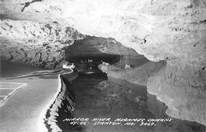 Mirror River, Meramec Caverns Stanton, Missouri, USA Unused real photo