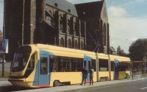 Brussel Tram 2000 BN Alsthom Belgium Bus Transport Postcard