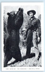 BONITA SPRINGS, FL~  TOM Bear & Bill Piper THE YEARLING Wonder Garden Postcard