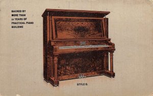 Cable Nelson Piano Company Upright Piano Style 0 Ad Vintage Postcard AA110812