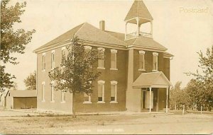 NE, Shubert, Nebraska, Public School, RPPC