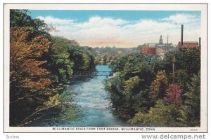 Willimantic River from Foot Bridge, Willimantic, Connecticut, 00-10s