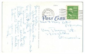 1941 Scene at Yellow Birch Lodge, Eagle River, WI Postcard *6E(3)7