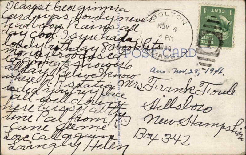 Wildwood New Jersey NJ Large Letter Linen Vintage Postcard