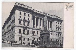 Court House Baltimore Maryland 1905c postcard