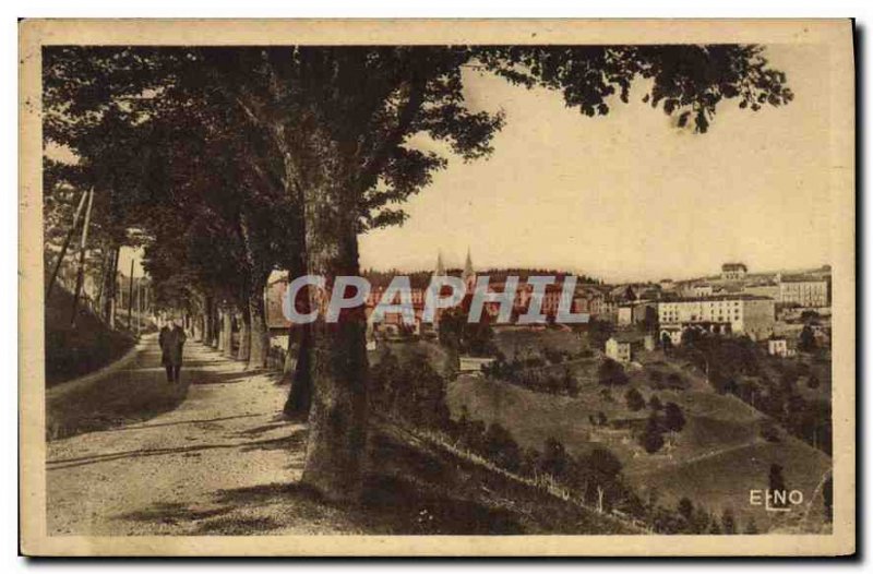 Old Postcard Louvesc Ardeche Boulevard and the City of Elegants