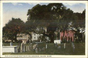 Salem MA Charter St. Cemtery c1920 Postcard