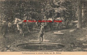 France, Saint-Mihiel, World War I, Artilleriekolonne In Einem Walde