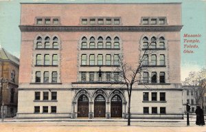 Masonic Temple, Toledo, Ohio, Early Postcard, Used in 1911