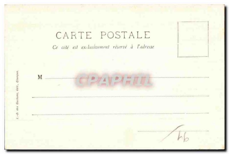 Etampes Old Postcard Tower Guinette