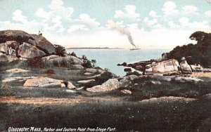 Harbor & Eastern Point from Stage Fort in Gloucester, Massachusetts