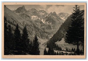 1928 Einoedsbach With Mädelegabel Group At Oberstdorf Allgau Germany Postcard