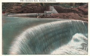 Vintage Postcard Goodwin Dam Modesto California CA Pacific Novelty Co. Pub.