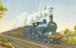 Lot152 train railway uk Great Eastern postcard norfolk coast express locomotive