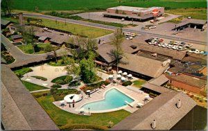 Postcard Swimming Pool The Village Green Hotel Cottage Grove, Oregon