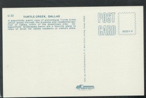 America Postcard - Turtle Creek, Dallas  T5890