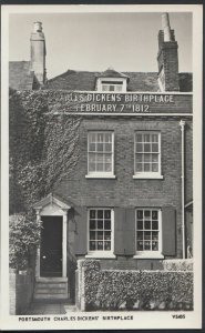 Hampshire Postcard - Portsmouth - Charles Dickens' Birthplace  RT1139