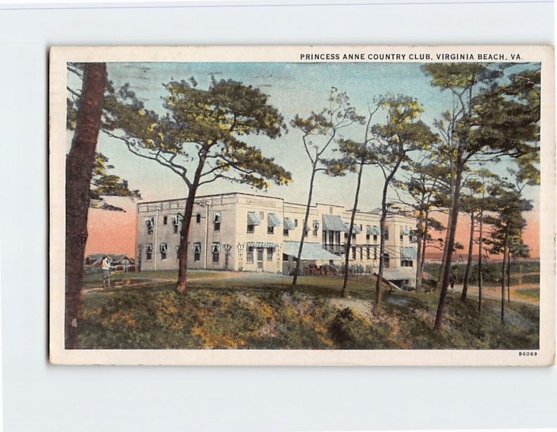Postcard Princess Anne Country Club, Virginia Beach, Virginia