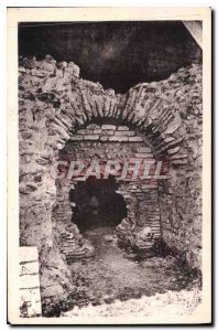 Old Postcard The Gallo Roman ruins of Sanxay Les Thermes