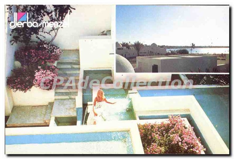 Postcard Modern Hotel Djerba Menzel View Cascade General Tunisia