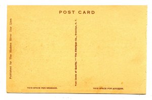 NY - Hudson River. Steamer Washington Irving Passing Bear Mountain