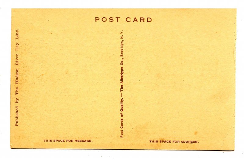 NY - Hudson River. Steamer Washington Irving Passing Bear Mountain