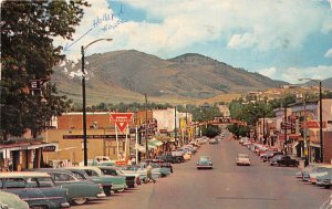 H92/ Golden Colorado Postcard Chrome Washington Ave Stores Autos 144