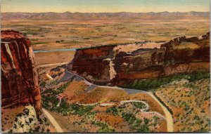 Vtg 1930s Fruita Canyon & National Monument Rim Rock Drive Colorado CO Postcard