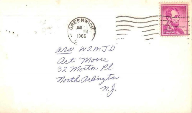 Banksville Connecticut WA1DQL QSL Radio Card Vintage Postcard JF686659