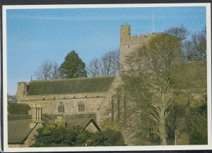 Wales Postcard - Brecon Cathedral, Exterior View From The School    RR6064