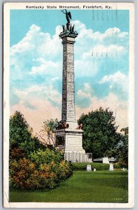 Frankfort Kentucky 1939 Postcard Kentucky State Monument