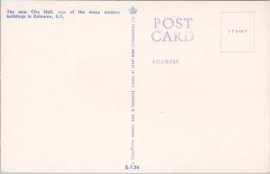 Kelowna BC City Hall Unused Vintage Postcard D65