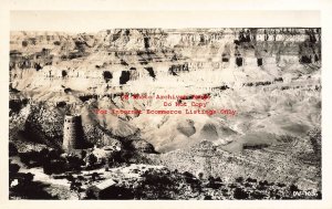 AZ, Grand Canyon National Park, Arizona, RPPC, Desert View Watch Tower, Photo