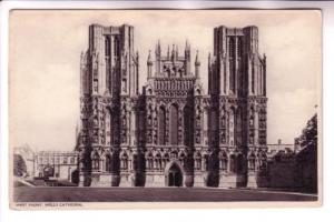 West Front Cathedral, Wells, England,