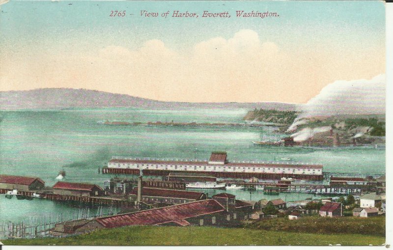 Everett, Washington, View of Harbor