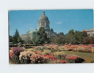 Postcard Sunken Gardens, State Capitol, Olympia, Washington