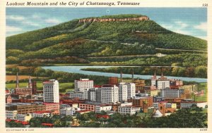 Vintage Postcard Lookout Mountain Buildings River City Of Chattanooga Tennessee