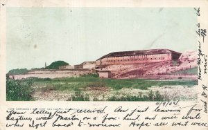 PENSACOLA FLORIDA~FORT BARRANCAS & FORT SAN CARLOS 1904 POSTCARD