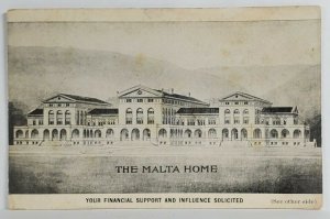 PA White Cross Cmd 159 Financial Req Knights of Malta Home Hospital Postcard S15