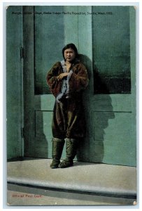 1909 Atunga Eskimo Village Pacific Exposition Seattle Washington WA Postcard