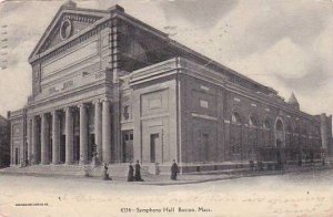 Massachusetts Boston Sypmphony Hall 1907