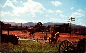 Vtg Jefferson New Hampshire NH Six Gun City Western Town Outpost Postcard