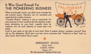 Advertising Sherriff Signs Cadiz Ohio