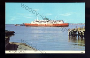 f2560 - Townsend Thoresen Car Ferry Viking Venturer leaves Felixstowe - postcard