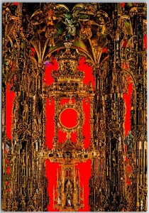 VINTAGE CONTINENTAL SIZED POSTCARD THE MONSTRANCE AT TOLEDO SPAIN CATHEDRAL