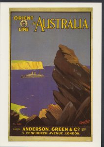 Shipping Postcard - Orient Line Cruises To Australia - Artist Ellis Silas  DD11