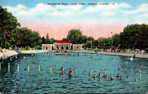 Kansas Topeka Gage Park Swimming Pool 1945