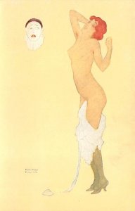 Artist Raphael Kirchner  # 7 Les Peches Capitaux La Paresse unused close to p...